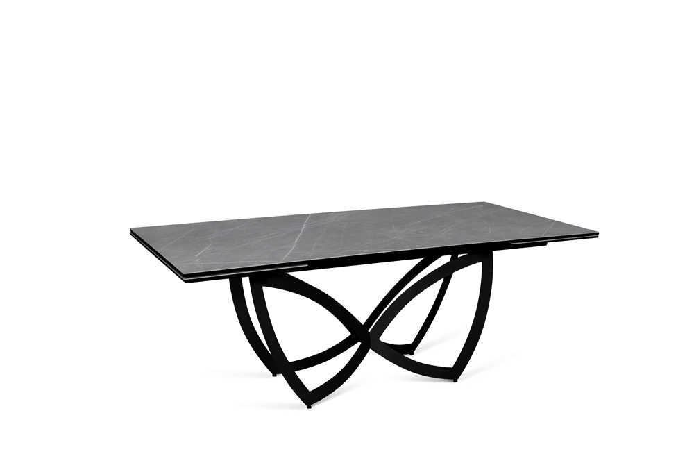 Стол обеденный раскладной BATTERFLY – Прямоугольный AERO, цвет серый мрамор, размер 200 (+50) (+50) 83288 - фото 2