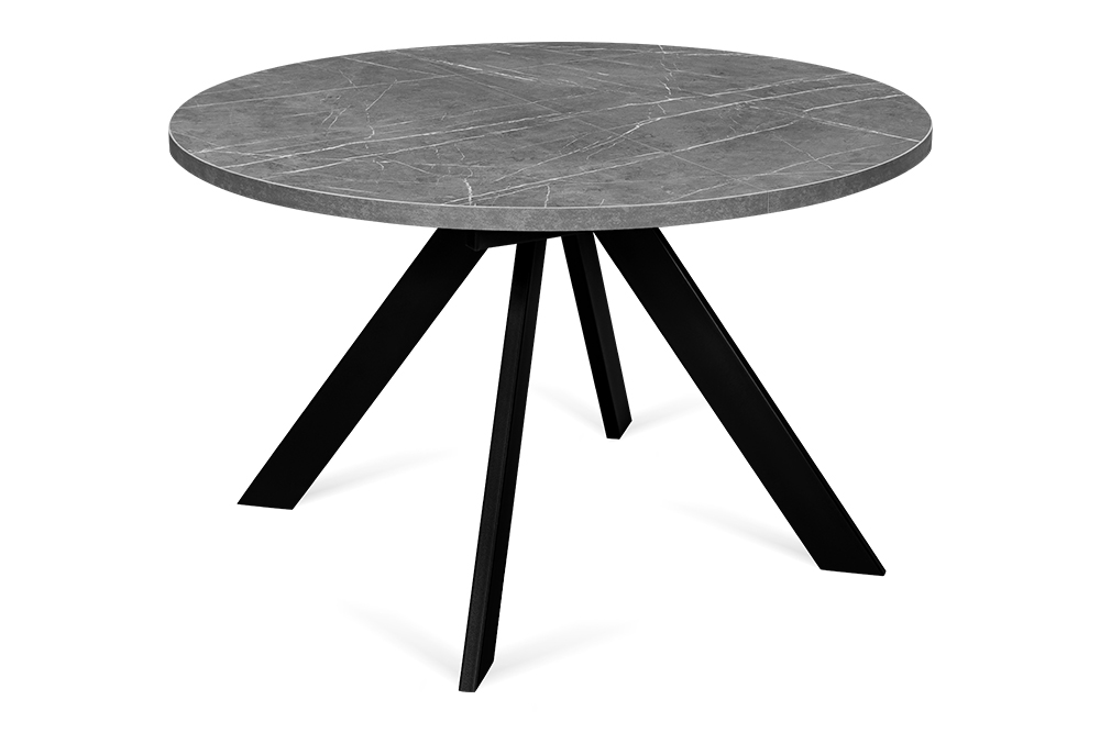 Стол раскладной FARGO 120 PIETRA STONE GM BK AERO, цвет темно-серый, размер 120 (+40) 81717 - фото 1