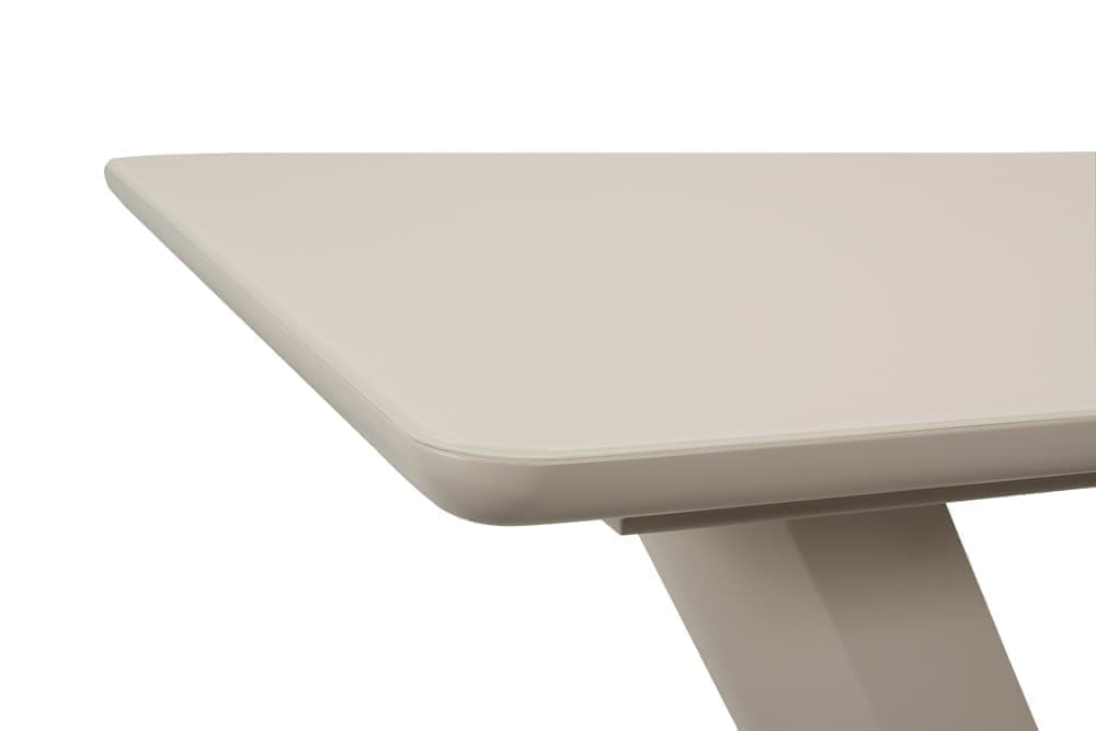 Стол лакированный обеденный раздвижной VENICE – Прямоугольный AERO, цвет стекло капучино, капучино лак, размер 160 (+50) 43647 - фото 5