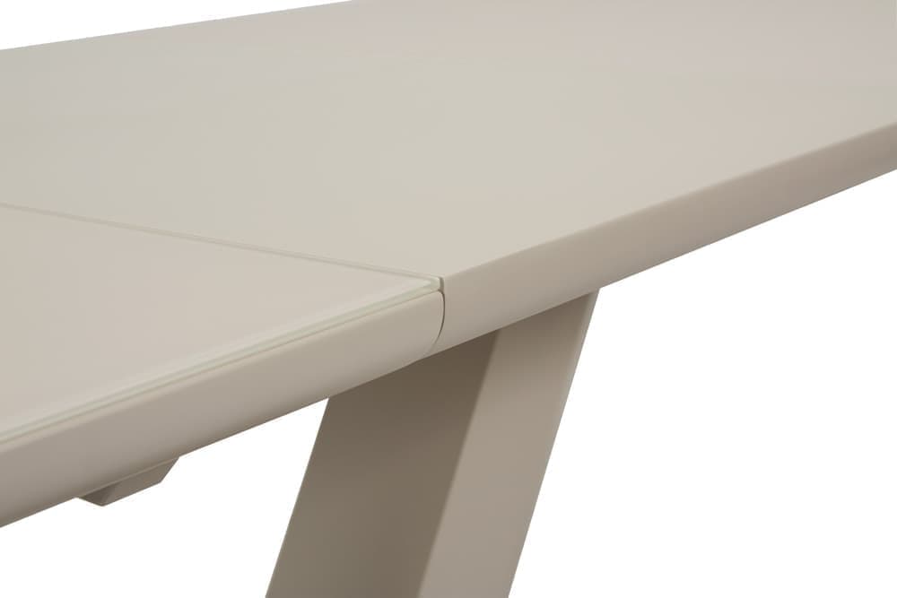 Стол лакированный обеденный раздвижной VENICE – Прямоугольный AERO, цвет стекло капучино, капучино лак, размер 160 (+50) 43647 - фото 6