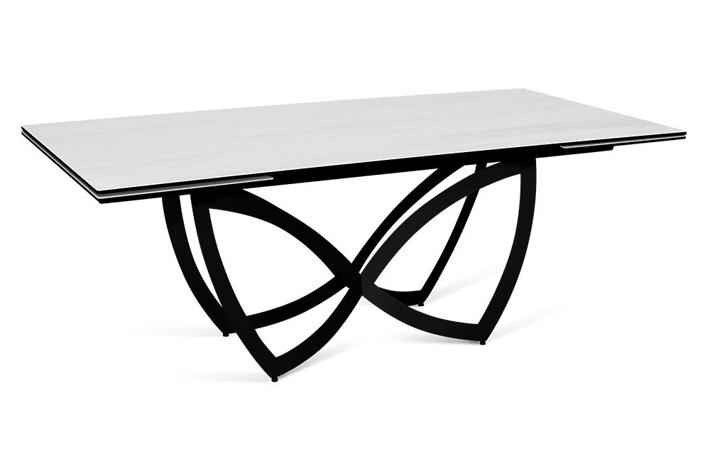 Стол обеденный раскладной BATTERFLY – Прямоугольный AERO, цвет жемчужно-белый, размер 200 (+50) (+50) 83962 - фото 1