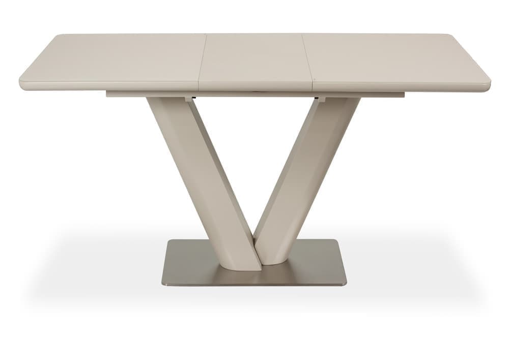 Стол лакированный обеденный раздвижной VENICE – Прямоугольный AERO, цвет стекло капучино, капучино лак, размер 160 (+50) 43647 - фото 3