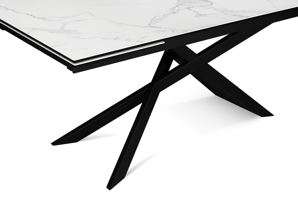 Стол обеденный раздвижной NAPOLI - Прямоугольный AERO, цвет мрамор каррара, размер 180 (+40) (+40) 84061 - фото 8
