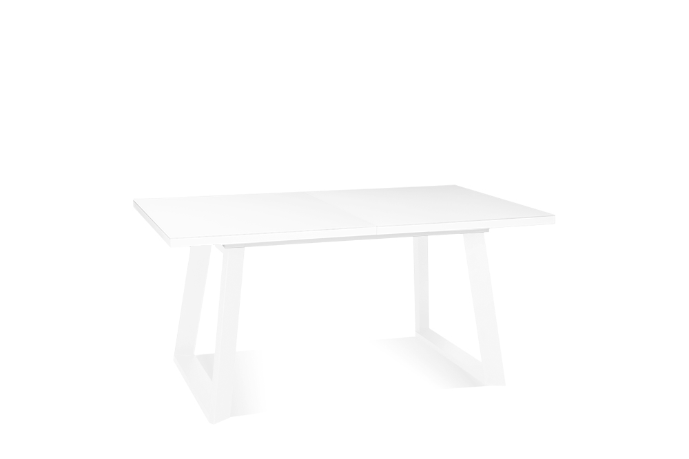 Стол раскладной BERNER 160 WHITE SILK W - прямоугольный AERO, цвет белый шёлк, белые ножки, размер 160 (+45) 100225 - фото 2