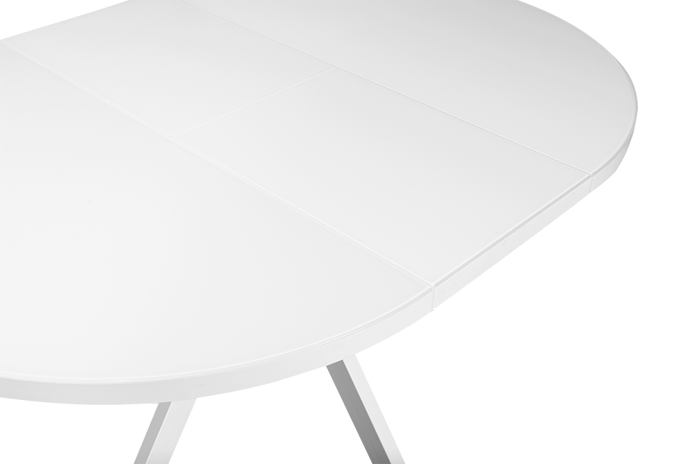 Стол раскладной OSAKA 100 WHITE SILK W AERO, цвет белое стекло шёлк, размер 100 (+35) 97348 - фото 6