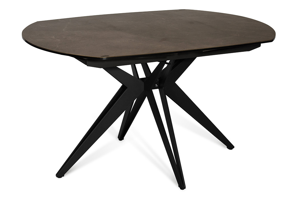 Стол обеденный раскладной BRUGGE – Круглый AERO, цвет дюна, размер 130 (+30) (+30)