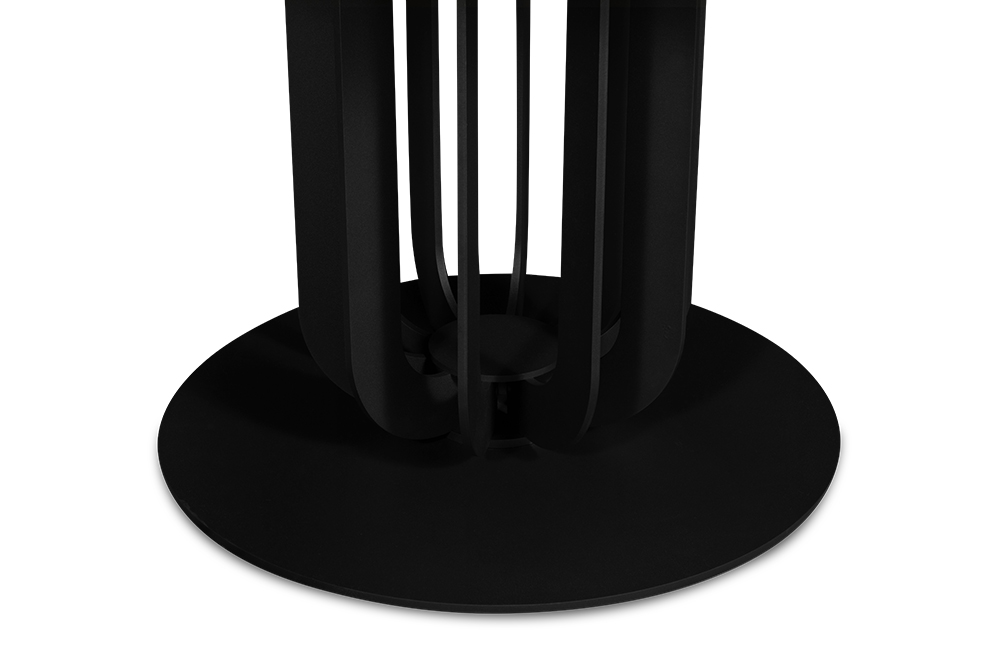 Стол обеденный раздвижной BOLZANO - круглый AERO, цвет черный мрамор, размер 138 84491 - фото 9