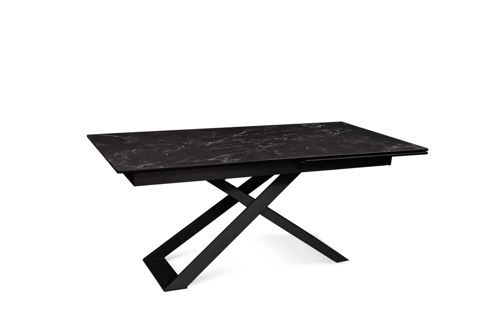 Стол обеденный раздвижной BRUSSEL - Прямоугольный AERO, цвет черный мрамор, размер 180 (+80) 88573 - фото 3
