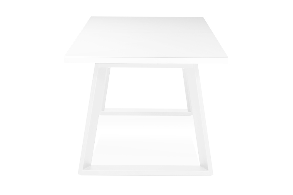 Стол раскладной BERNER 160 WHITE SILK W - прямоугольный AERO, цвет белый шёлк, белые ножки, размер 160 (+45) 100225 - фото 3